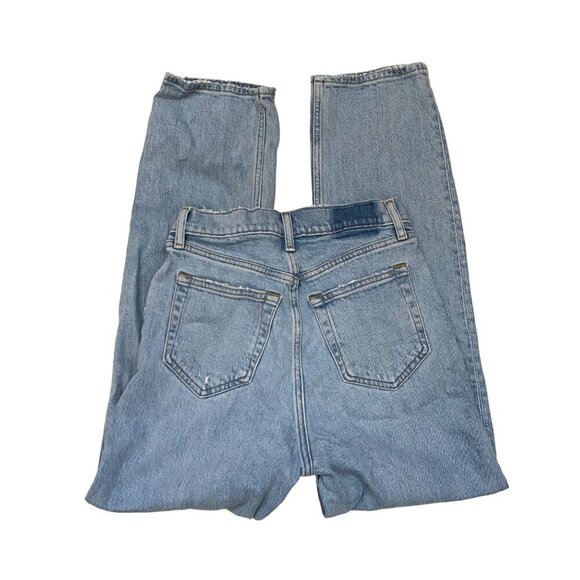 Abercrombie & Fitch The Dad High Rise Button Fly Light Wash Size 25/0 - Picture 5 of 7